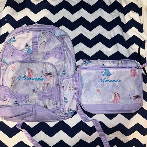POTTERY BARN SET BACKPACK & LUNCH BOX (AMANDA)